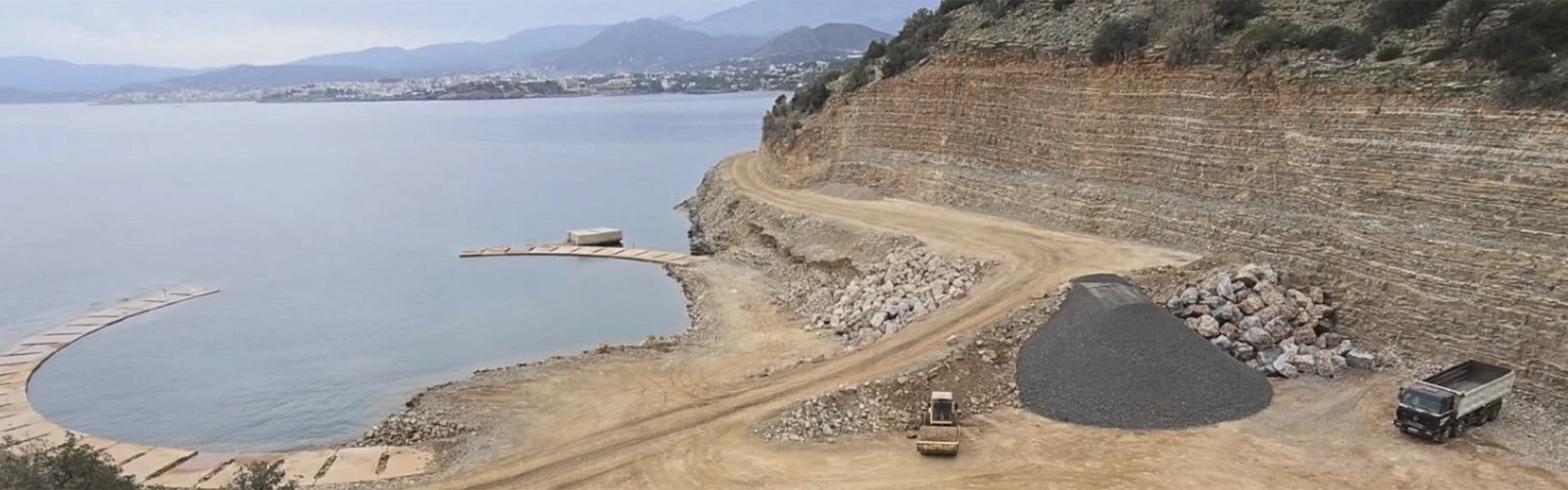 Construction at Elounda Hills, a 1 Hotels & Homes project in Crete, Greece